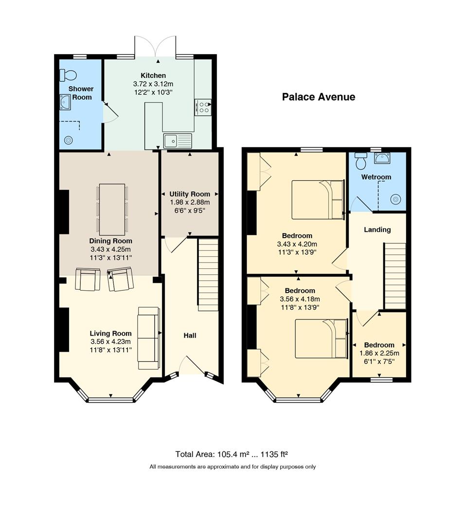 Floorplan for Palace Avenue, Llandaff, Cardiff